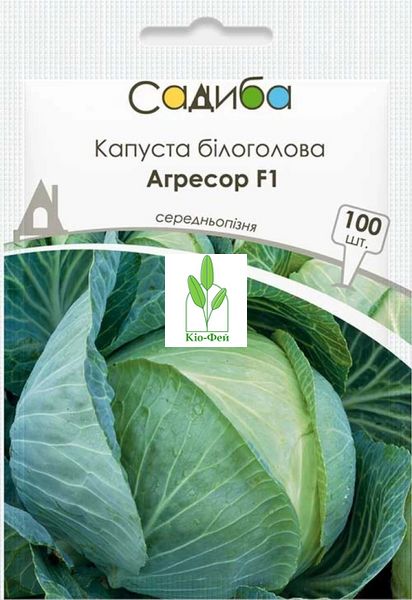 Семена Капусты Капуста білоголова Агресор F1 100шт Виробник: Syngenta, Нідерланди 2047807249 фото