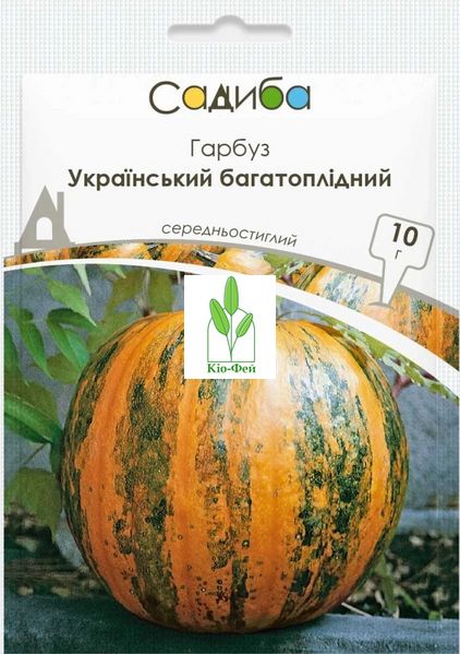 Насіння Гарбуз Український багатоплідний 10г, Виробник: Україна 2043162055 фото